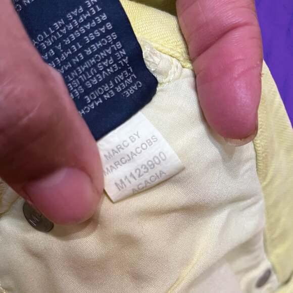 Marc By Marc Jacobs Micro Shorts Vintage Y2K Size 26 Hot Pants Jean Jorts Shorts - Picture 5 of 6